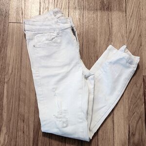 ZARA High Rise distressed Skinny Stretchy Jeans